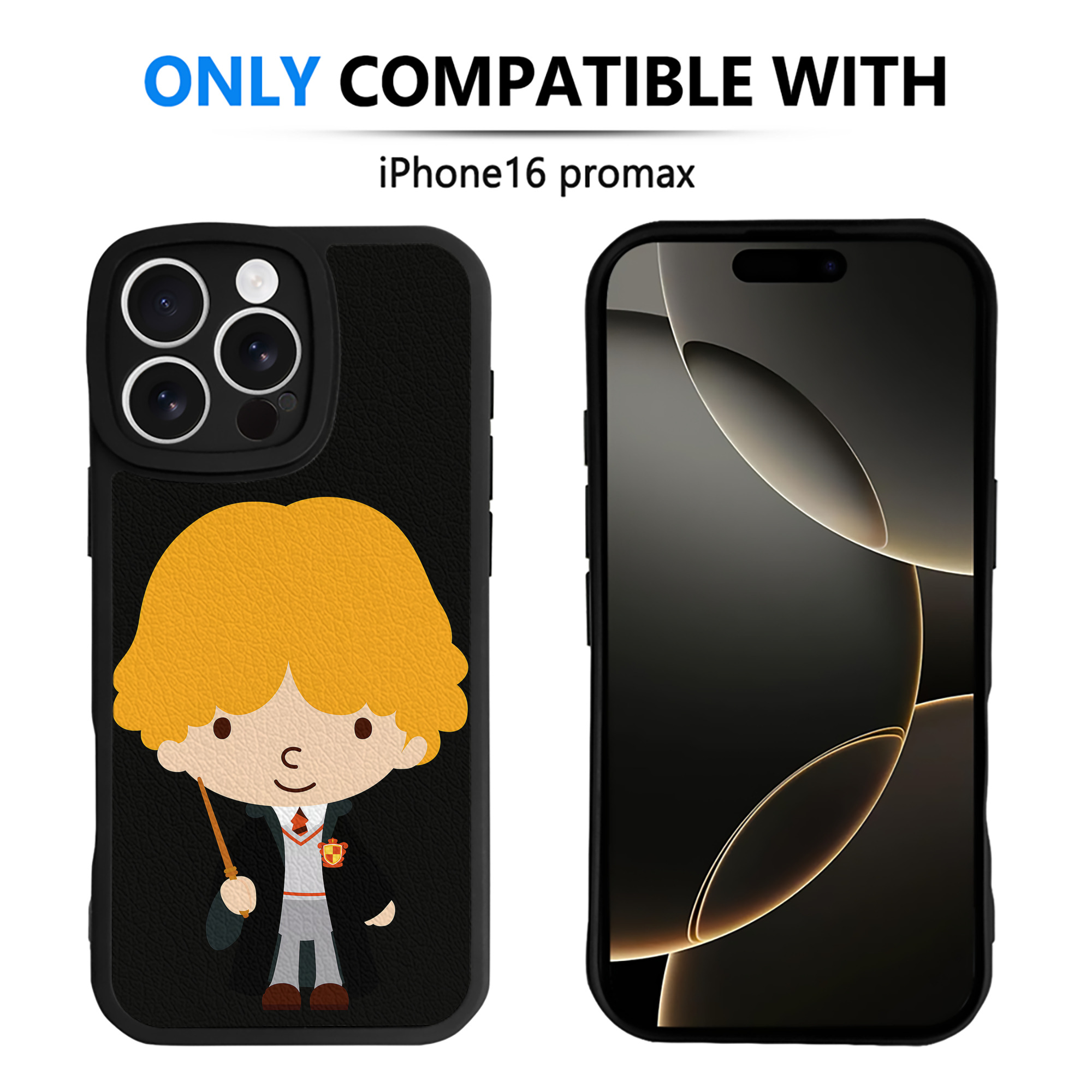 （画像用） Harry Potter ハリー・ポッターシリーズ 【iPhone 16シリーズ対応】シリコンスマホケース（レザー調） 材質：シリコン